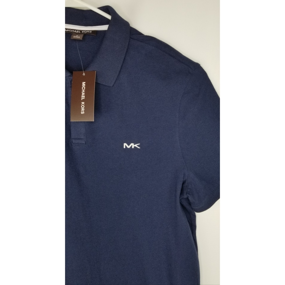 NWT Michael Kors Navy MK Logo Polo Size Small